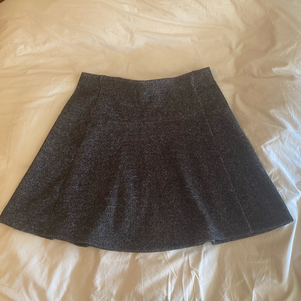 LOFT Charcoal A-Line Mini Skirt